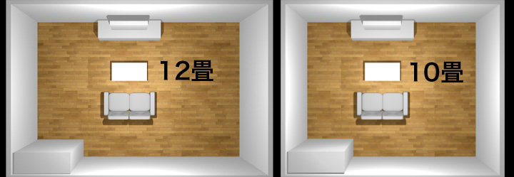 8畳 １０畳 12畳 それぞれのインテリア デザイン家具ドットコムの特集ページ