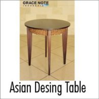 アジアン家具 カフェテーブル 円形モデル