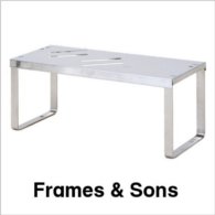 足立製作所のデザイナーズ家具 Frames&sons ステンレスのシェルフ （小）