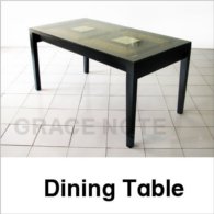 アジアン家具 ダイニングテーブル ガラス天板の素敵なデザイン