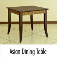 アジアン家具 コンパクトながらも存在感抜群な ダイニングテーブル