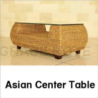アジアン家具 センターテーブル 丸みを帯びたオシャレなデザイン